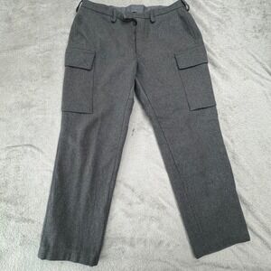 Valtion Pukutehdas Vintage Pants Size 37 Grey Wool Blend